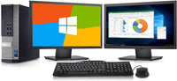 Load image into Gallery viewer, Combo Deal - Intel Desktop with 2x 19&quot; Monitors